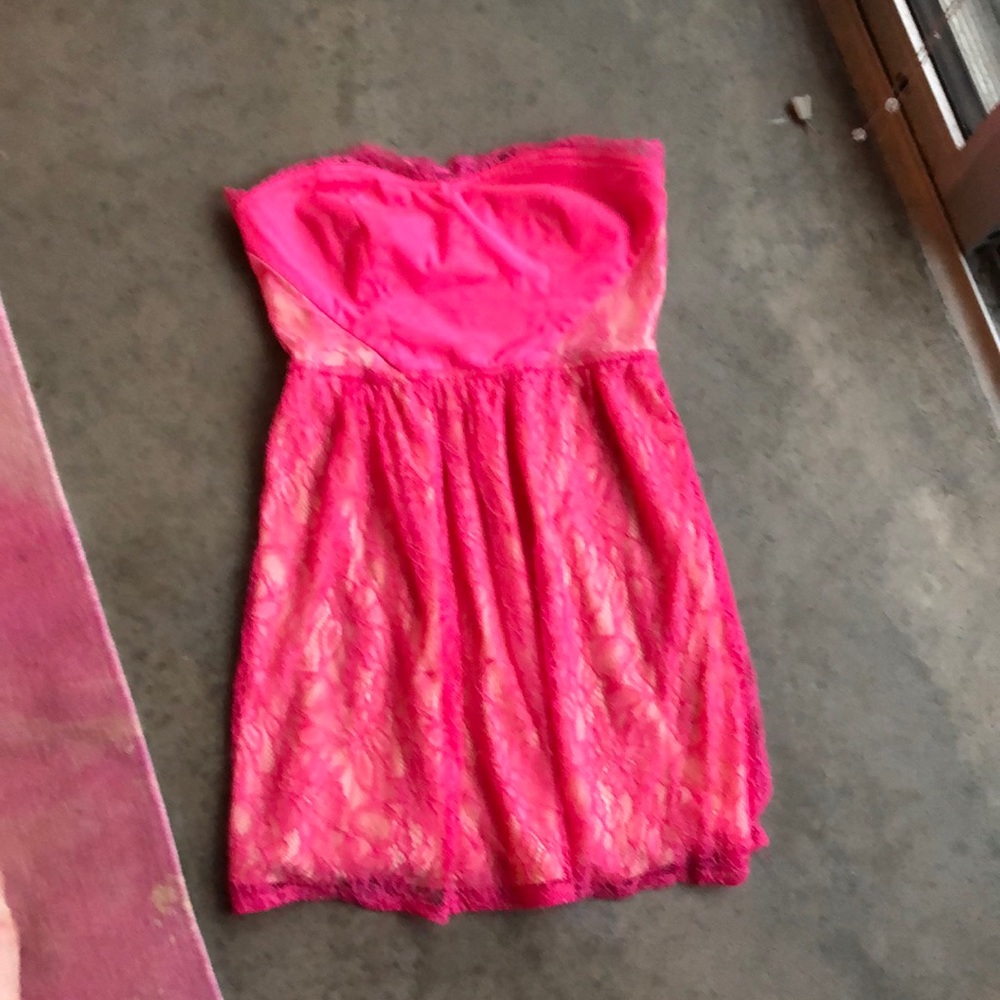 Hot pink dress